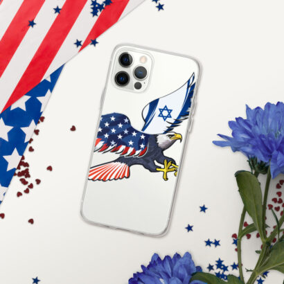 On Freedom’s Wing – Israel USA Flag iPhone Case Accessories Love 4 Israel