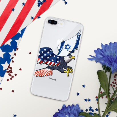 On Freedom’s Wing – Israel USA Flag iPhone Case Accessories Love 4 Israel