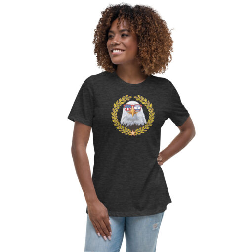 American Israel Eagle Women’s Relaxed T-Shirt Clothing Love 4 Israel